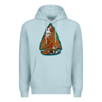 Blue Mist cowhide rusty arrowhead Premium Hoodie - Jasminsmagicworld