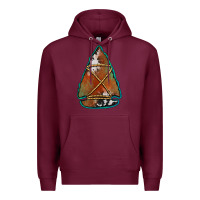 Burgundy cowhide rusty arrowhead Premium Hoodie - Jasminsmagicworld