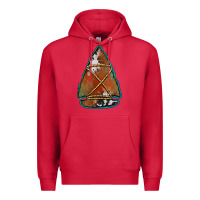 Cardinal cowhide rusty arrowhead Premium Hoodie - Jasminsmagicworld