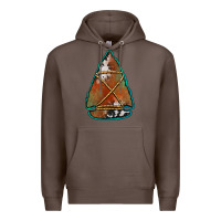 Coffee cowhide rusty arrowhead Premium Hoodie - Jasminsmagicworld