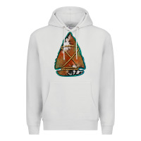 Dove Grey cowhide rusty arrowhead Premium Hoodie - Jasminsmagicworld