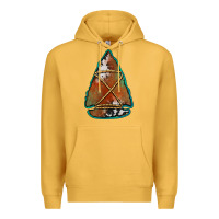 Mustard cowhide rusty arrowhead Premium Hoodie - Jasminsmagicworld