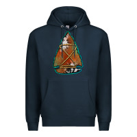 Navy cowhide rusty arrowhead Premium Hoodie - Jasminsmagicworld