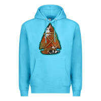 Ocean Blue cowhide rusty arrowhead Premium Hoodie - Jasminsmagicworld