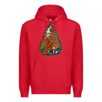 Red cowhide rusty arrowhead Premium Hoodie - Jasminsmagicworld
