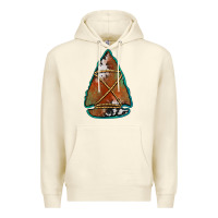 Sandshell cowhide rusty arrowhead Premium Hoodie - Jasminsmagicworld