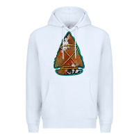 White cowhide rusty arrowhead Premium Hoodie - Jasminsmagicworld