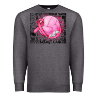 Charcoal Heather breast cancer volleyball Premium Sweatshirt - JahusDesignShop