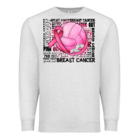 Oatmeal Heather breast cancer volleyball Premium Sweatshirt - JahusDesignShop