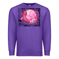 Purple breast cancer volleyball Premium Sweatshirt - JahusDesignShop