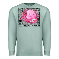 Breast Cancer Volleyball Premium Sweatshirt | Teevron