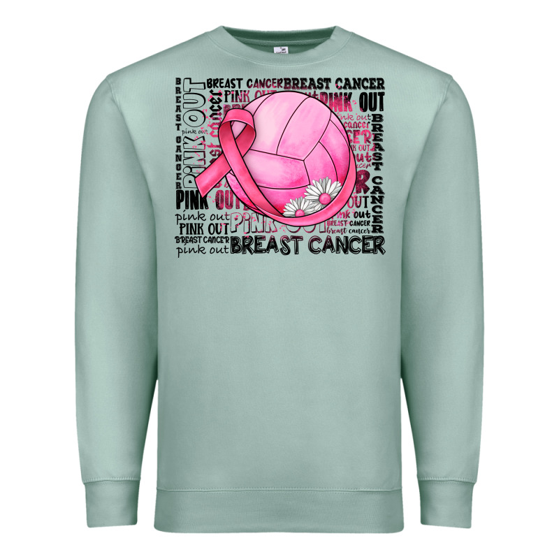 Breast Cancer Volleyball Premium Sweatshirt by JahusDesignShop | Teevron