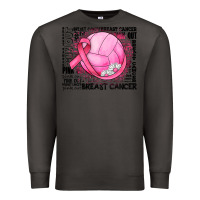 Smoke breast cancer volleyball Premium Sweatshirt - JahusDesignShop