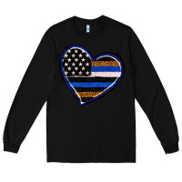Black police heart Long Sleeve Tee - RanaPortraitStore