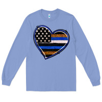 Colony Blue police heart Long Sleeve Tee - RanaPortraitStore