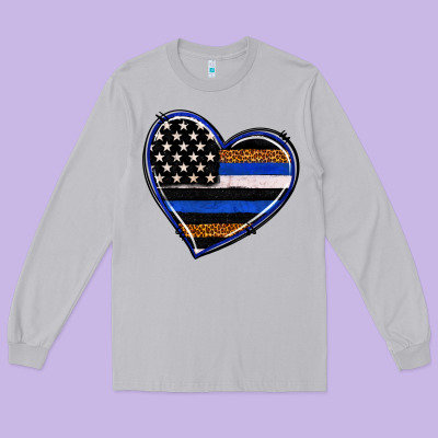 Long Sleeve Tee police heart