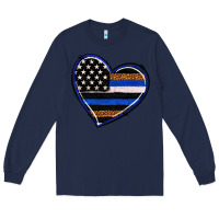 Navy police heart Long Sleeve Tee - RanaPortraitStore