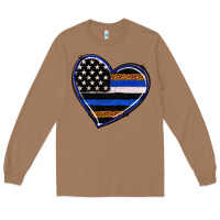 Toasted Coconut police heart Long Sleeve Tee - RanaPortraitStore