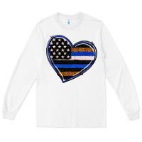White police heart Long Sleeve Tee - RanaPortraitStore