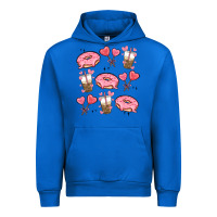 Cobalt valentines day doodles Urban Hoodie - MaliasSmallBusiness