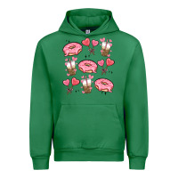 Emerald valentines day doodles Urban Hoodie - MaliasSmallBusiness