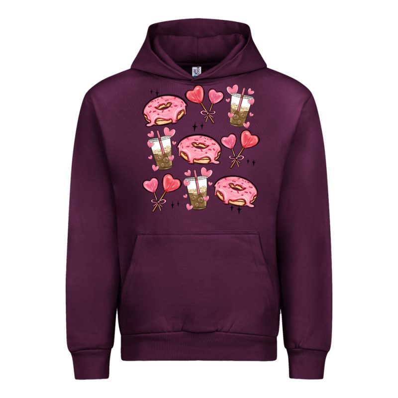 Valentines Day Doodles Urban Hoodie by MaliasSmallBusiness | Teevron
