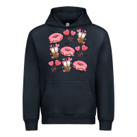 Navy valentines day doodles Urban Hoodie - MaliasSmallBusiness