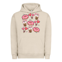 Pigment French Oak valentines day doodles Urban Hoodie - MaliasSmallBusiness