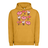 Pigment Peanut Butter valentines day doodles Urban Hoodie - MaliasSmallBusiness