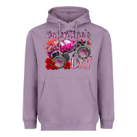 Lavender valentines day monster truck Heavyweight Hoodie - RacoonDesign