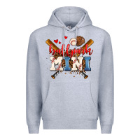 Heather Grey ballpark mini Premium Hoodie - AdoDesignShop