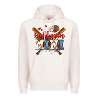 Pale Pink ballpark mini Premium Hoodie - AdoDesignShop