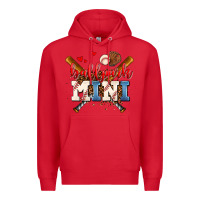 Red ballpark mini Premium Hoodie - AdoDesignShop