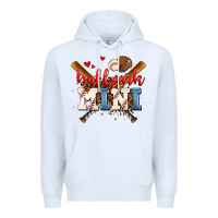 White ballpark mini Premium Hoodie - AdoDesignShop