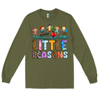Army Green i love my job for all the little reason Long Sleeve Tee - RanaPortraitStore