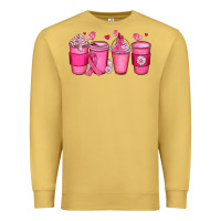 Antique Gold breast cancer coffee cups Premium Sweatshirt - JahusDesignShop