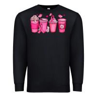 Black breast cancer coffee cups Premium Sweatshirt - JahusDesignShop
