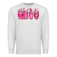 Oatmeal Heather breast cancer coffee cups Premium Sweatshirt - JahusDesignShop