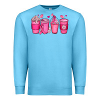 Ocean Blue breast cancer coffee cups Premium Sweatshirt - JahusDesignShop