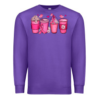 Purple breast cancer coffee cups Premium Sweatshirt - JahusDesignShop