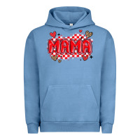 Pigment Pebble Blue valentine mama Urban Hoodie - MaliasSmallBusiness