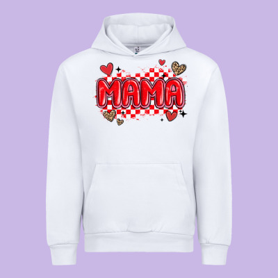 Valentine Mama Urban Hoodie Designed By Maliassmallbusiness