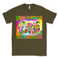 Army Green summer coffee cups Classic Tee - Zillion Design Studio