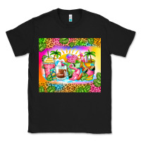 Black summer coffee cups Classic Tee - Zillion Design Studio