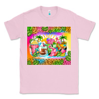 Bubblegum Pink summer coffee cups Classic Tee - Zillion Design Studio