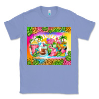 Colony Blue summer coffee cups Classic Tee - Zillion Design Studio