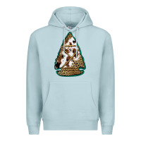 Blue Mist cowhide leopard arrowhead Premium Hoodie - Jasminsmagicworld