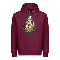 Burgundy cowhide leopard arrowhead Premium Hoodie - Jasminsmagicworld