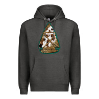Charcoal Heather cowhide leopard arrowhead Premium Hoodie - Jasminsmagicworld