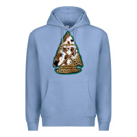 Colony Blue cowhide leopard arrowhead Premium Hoodie - Jasminsmagicworld